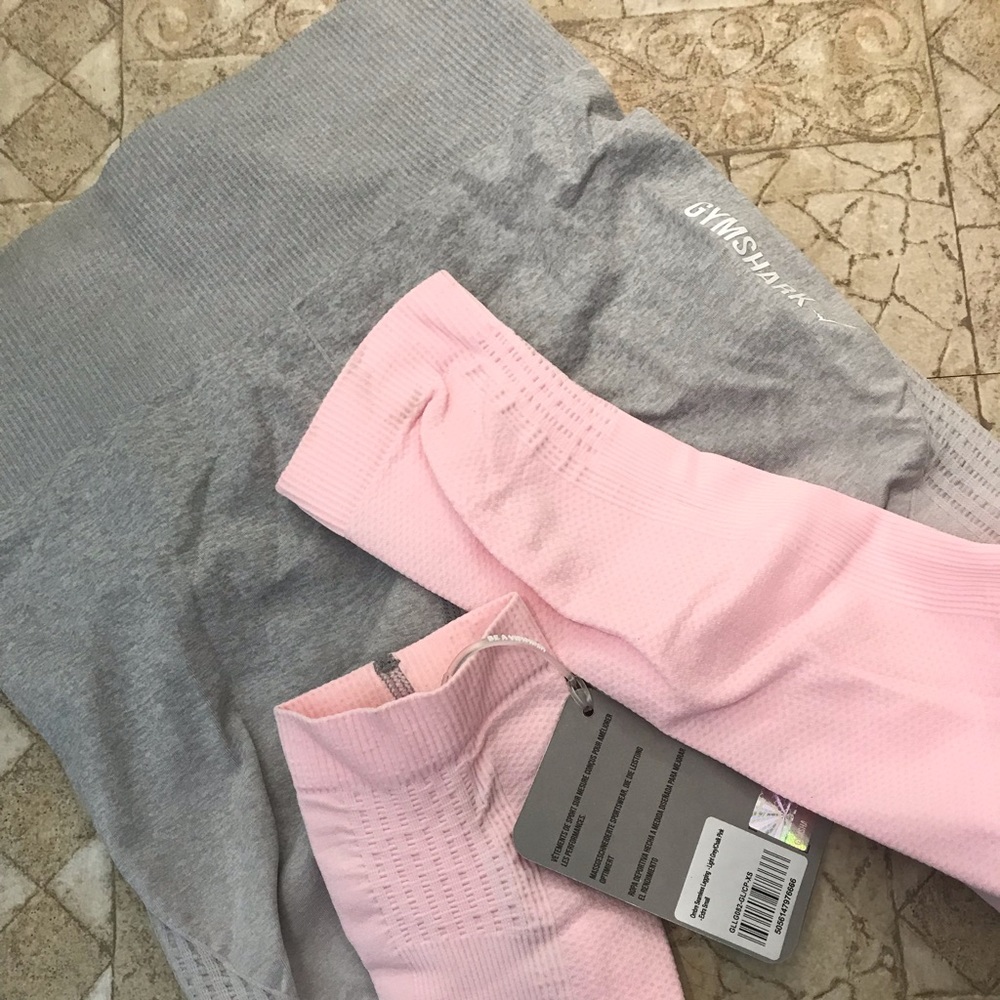 Pink/grey ombré leggings from gymshark
